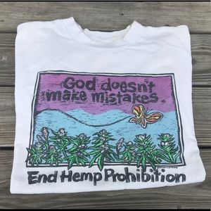 Vintage 1990 End Hemp Prohibition Tee